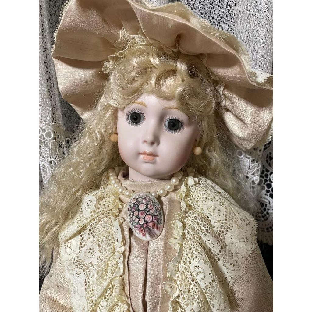 Used Bisque Doll Henri Doll Collector's Doll Long Face Jumeau Triste