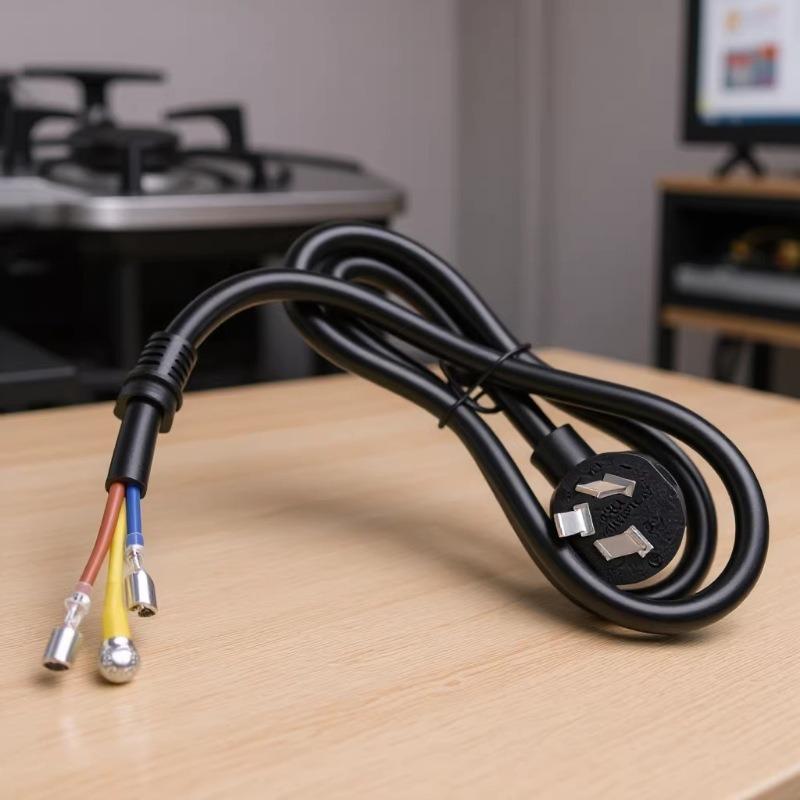 10A/16A 3-Core Power Cord with Plug, 3x1.5mm² Specification