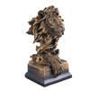 Lion Resin Statue Innovative Vintage Exquisite Lion Figure for Home Decoration Living Room Porch