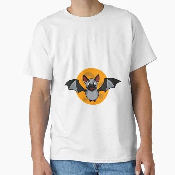 Funny Bat Illustration Classic TShirt Made In UsaAus TShirt S2xl S