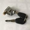 Motorcycle Battery Locks Box Safety Lock Cycling Universal with 2 Key Accessories
