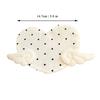 Sweet Angel Wing Heart Coaster Girly Aesthetic Plaid Anti-Scald Table Pad for Coffee Shop Desktop 1Pcs