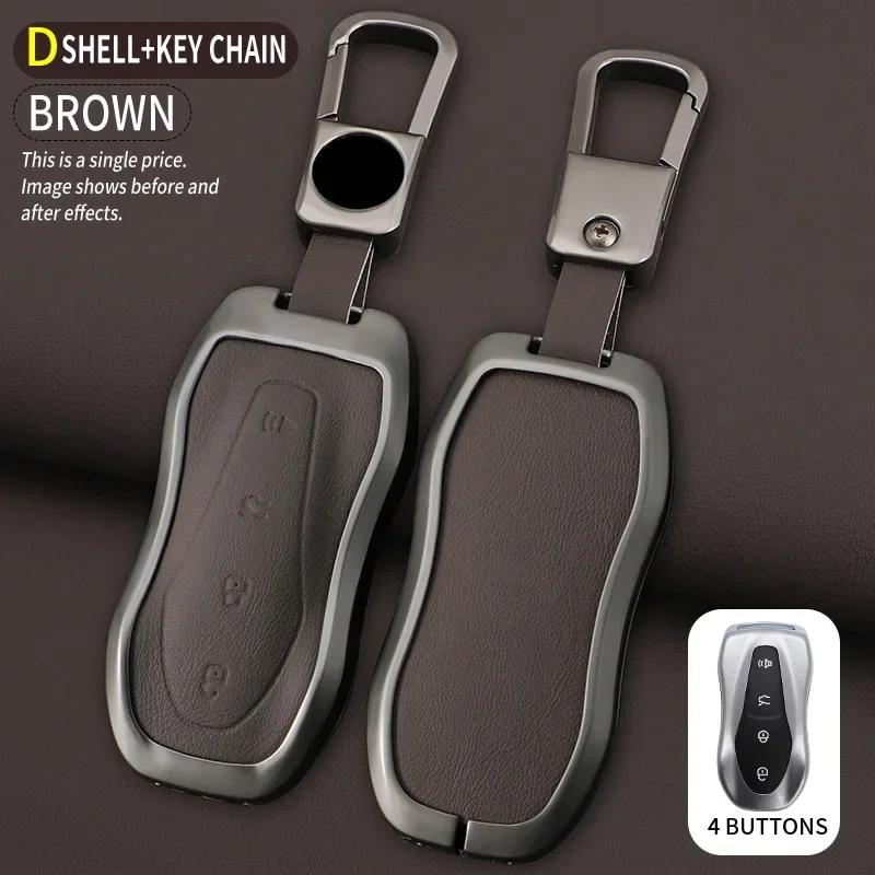 

Alloy Car Remote Key Fob Cover Case Holder For Geely Tugella Azkarra Xingyue Boyue Pro Atlas Pro Gili Tugella Accessories