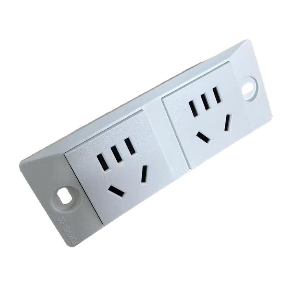 10A Dreiloch-Überspannungsschutz-Steckdosenleiste mit industriellen Zwei-Positionen- & Fünfloch-Steckdosen, Typ 118