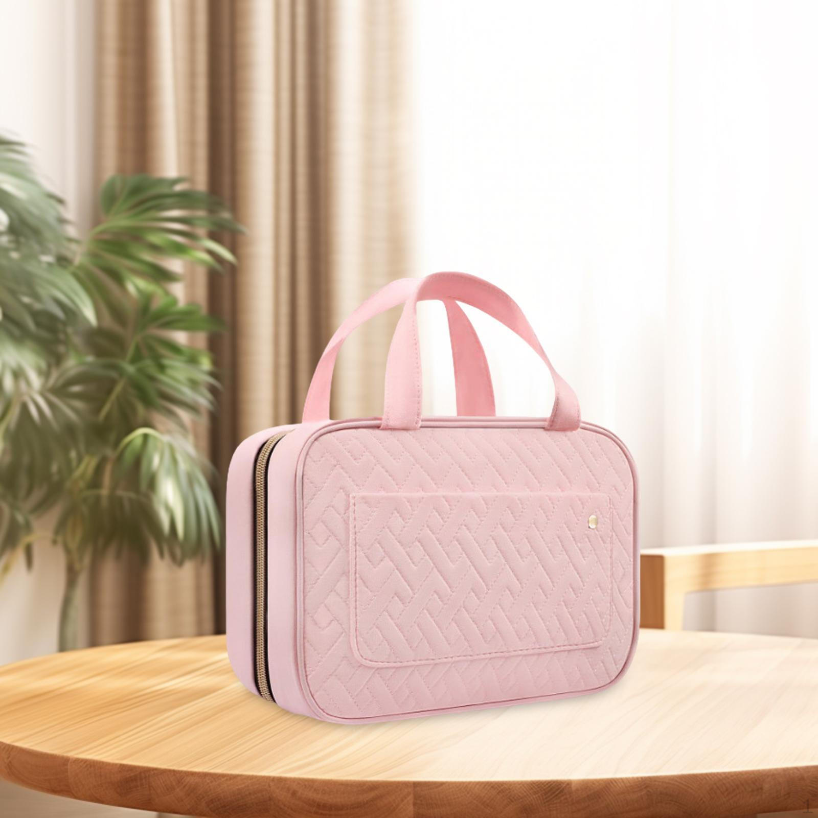 

Органайзер для косметички, практичный контейнер для косметики, подвесной чехол для розовый