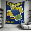 Roblox game Wall Tapestry Aesthetic Wall Hanging Printed Fabric Blanket Decorative Tapestries for Bedroom Living Room Home Decor