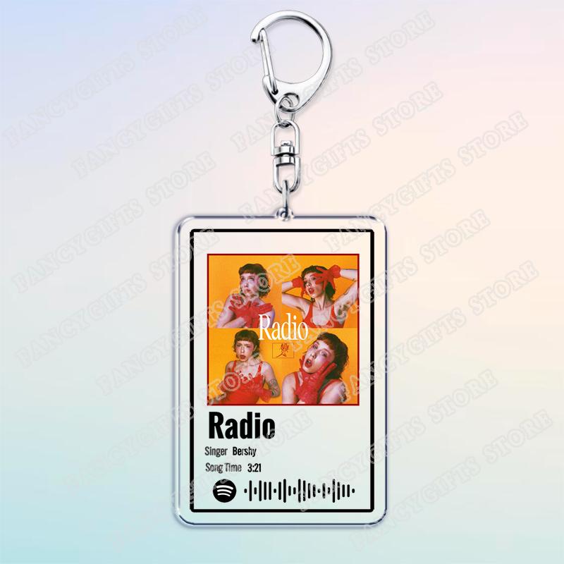 

Popular Game Dispatch Original Soundtrack Music Keychains for Women Accessories Bag Gaming Songs Keying Jewelry Fans Gamer Gifts