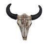 Decorazione Murale Artistica Teschio di Mucca in Resina Elegante per Casa Ufficio Caffetterie e Regalo Ornamento Decorativo Testa di Animale