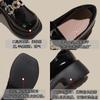 Retro women's spring new muffin platform small leather shoes metal rhinestone Mary Jane single shoes women