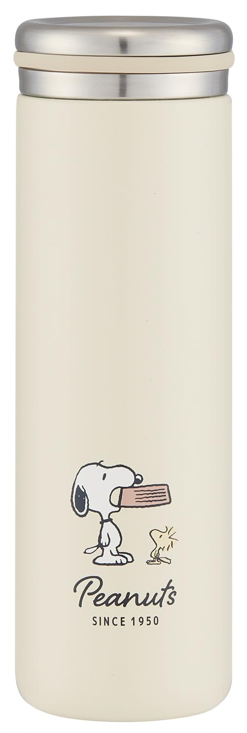 

Skater Stainless Steel Vacuum Snoopy Mug/Water Bottle, 450ml, Insulated, Double-Layered Wall, Badge, STX5-A