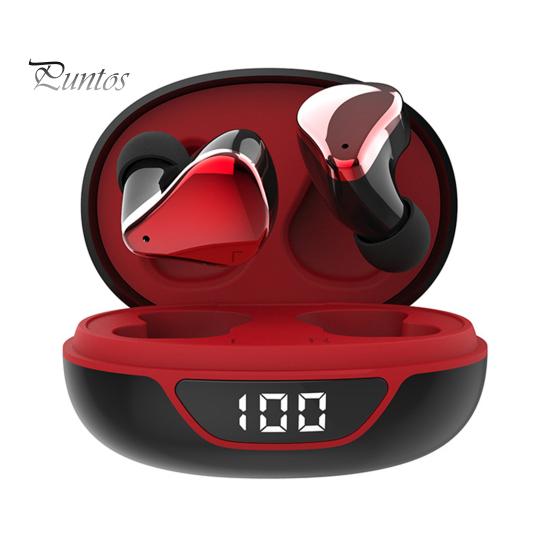 

1 пара Bluetooth-совместимых наушников, мощный глубокий бас, цифровой дисплей, сканер отпечатков пальцев, низкая задержка, долгий срок службы, объемный стереозвук 20 Гц-20000 Гц красный черный