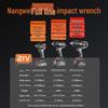 Cheie de impact fără fir Nanwei 600N·m fără perii, priză CN (adaptor inclus)