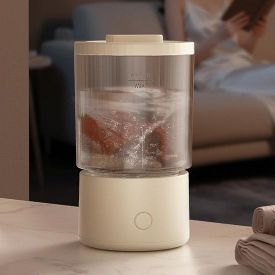 Portable Turbo Washing Cup Mini Electric Washer for Socks Underwear Rechargeable Easy Operation Compact Travel Washer for Dorm Office