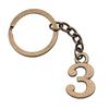 Number Tag Keychains Bag Charm Lot Jewelry For Men Ring Size 28Mm