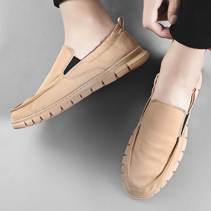 Summer Plus Size Men's Canvas Shoes Breathable Casual Shoes Outdoor Non-Slip Sneakers Comfortable Driving Shoes Men's Loafers