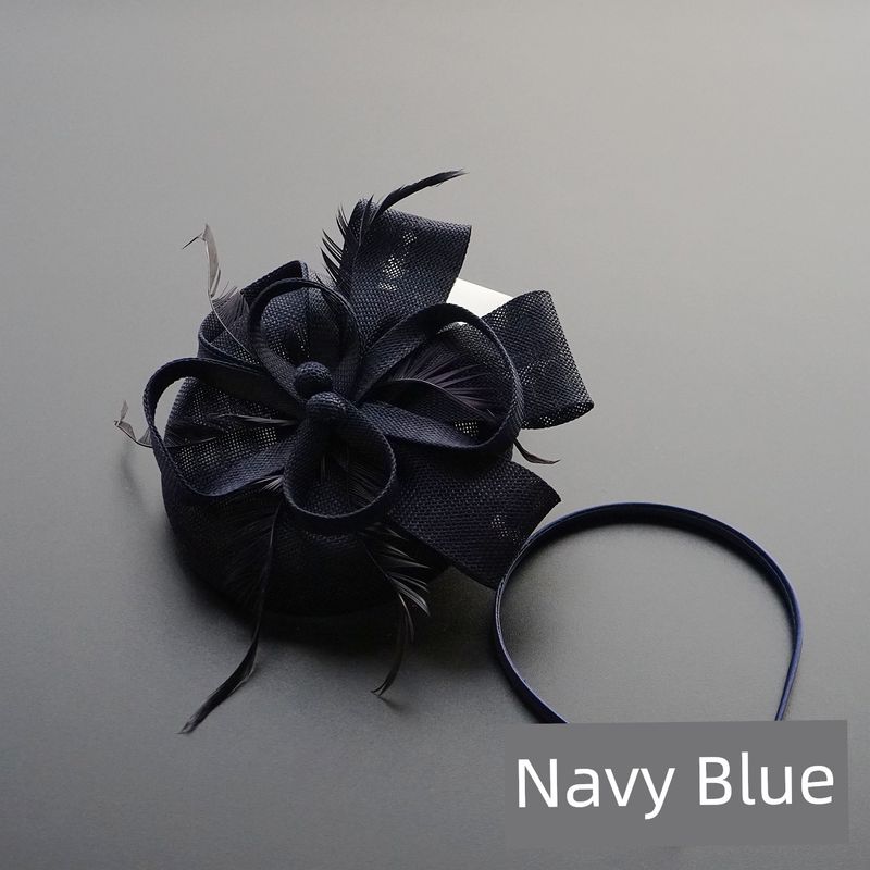 Horse Racing Federation Hepburn European and American Court Lady Retro Hat Headpiece Women's Dress Cheongsam Accessories Photo Hair Accessory Spring