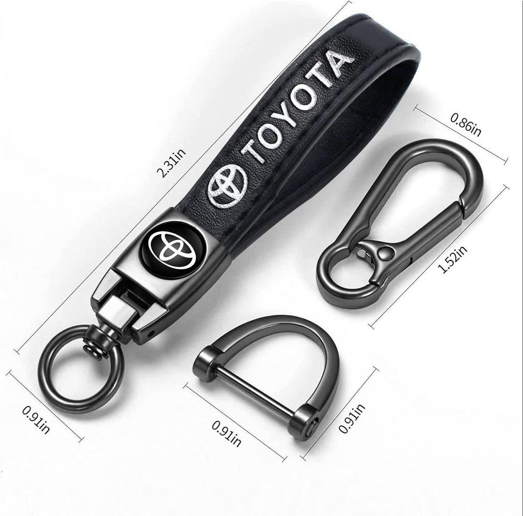 Car Key Chain Ring Keyring For Toyota Corolla Yaris Chr Auris RAV4 Land Cruiser Camry Highlander Prado Auto Keychain Accessories