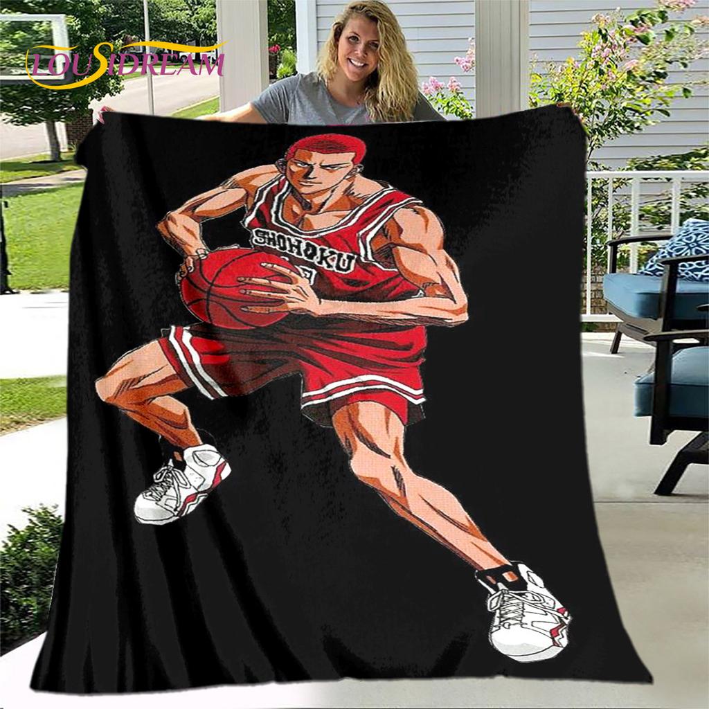Slam Dunk Anime tegneserie mykt plysjteppe,flanellteppe Dyneteppe for stue soverom Sengesofa Pikniktrekk Bettdecke