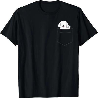 Bichon Frise Dog In Pocket Funny Bichon Frisé T-Shirt