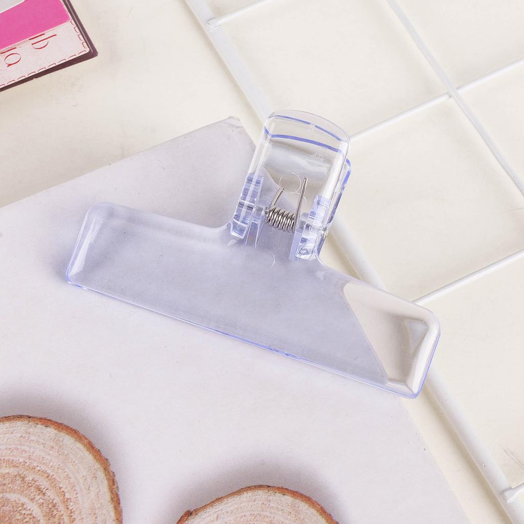 1 Piece Transparent Acryllic Paper Clip Simplicity Fashion Non-sticky Memo Pad Clip Beautiful Snack Seal Clip Student