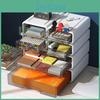 Drawer Multifunctional Transparent Box Storage Stackable Keep Tidy Stationery Organizer Desktop Storage Box