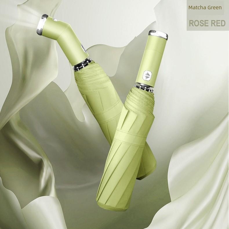 Umbrella for Men and Women, Fully Automatic, Dual-Use for Sun and Rain, Large Sun Umbrella, Sun Protection, Uv Protection, Foldable Sunshade Umbrella