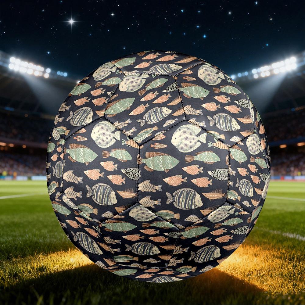 1pc Fish Size 5 Soccer Ball Professional Match Training Football Indoor &Outdoor Sports Ball Lightweight Durable c6586 Size 5