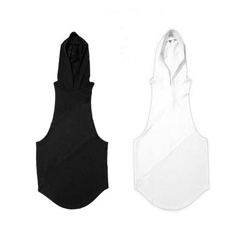 Muscleguys Mens Soild Long T-Shirt Muscle Brand Fitness Bodybuilding Workout Clothes Man Cotton Blank Man T Shirt Men Tops