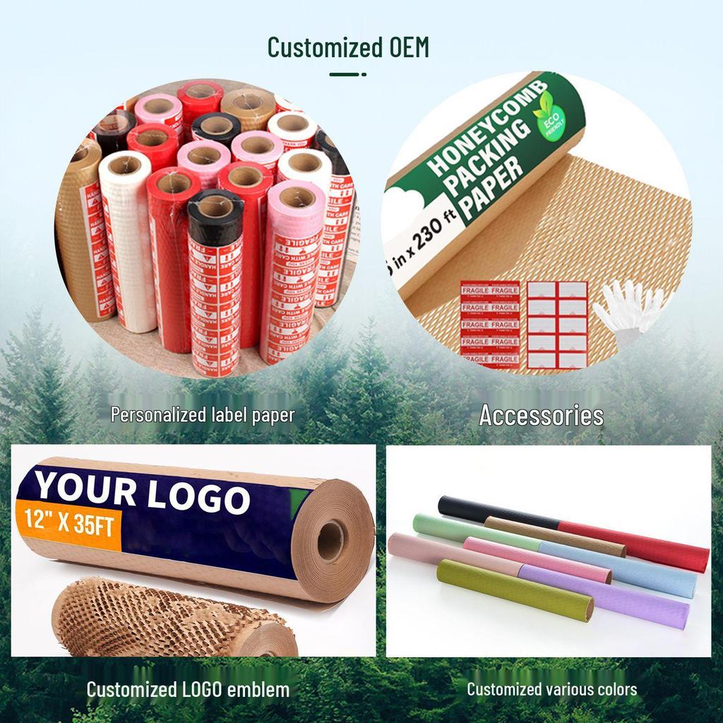 Eco-friendly Kraft Honeycomb Art Paper for Creative Flower Bouquet Packaging