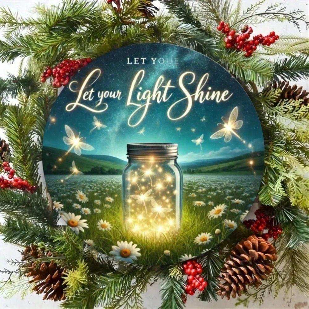 Iron Painting Wall Art Metal Decor 20x20cm Handmade