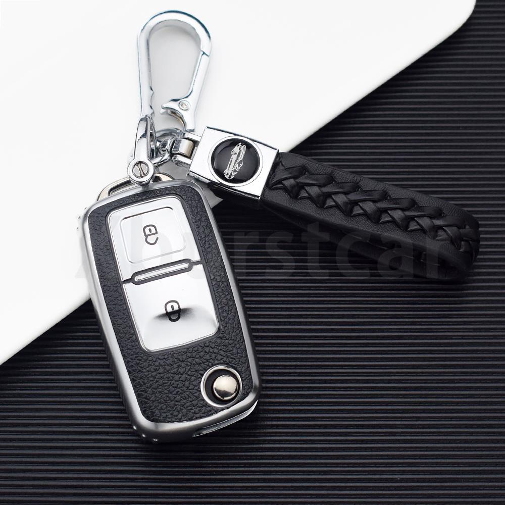 For VW Volkswagen Golf 4 5 6 MK4 Amarok Polo Bora Jetta Altea Alhambra Passat Beetle Caddy Tiguan TPU Car Key Case Cover Shell