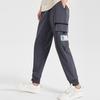 Li Ning Badfive Basketball Series Tapered Woven Sports Pants Men Pants Cold-Sand-Black AKXQ191-4