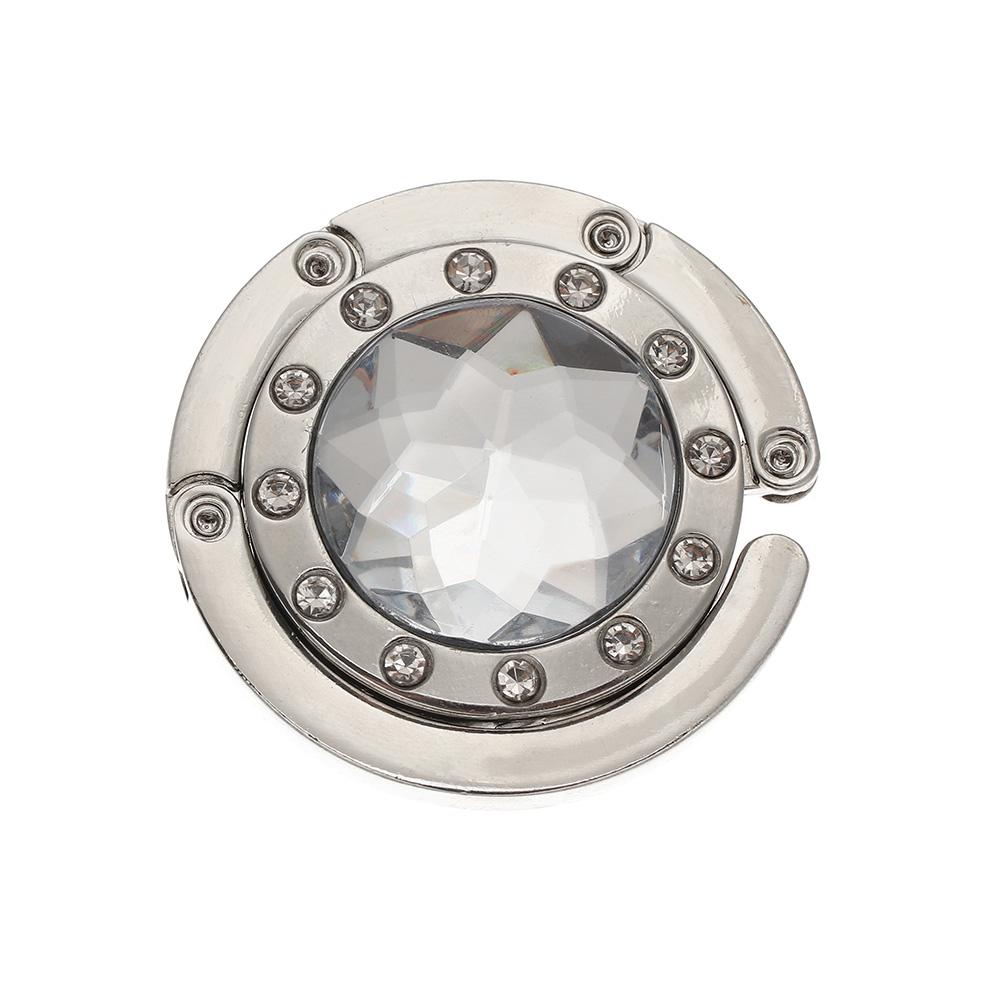 Diamond Table Hanger Desk Hooks Metal Handbag Hanger Purse Hook Bag Holder Folding