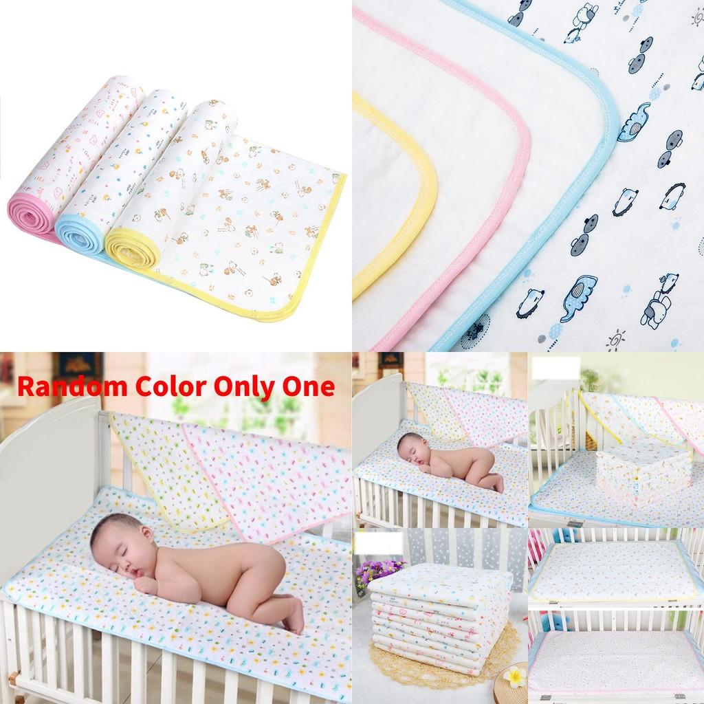 Kinder-Unterlage mit Baumwoll-Saugfähigkeit, Bettschutz für Baby- und Kleinkindbetten, Sicherheit