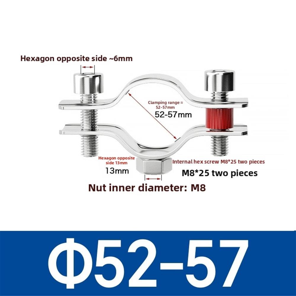 1Pcs 304 Stainless Steel Stainless Steel Pipe Bracket OD 8-325mm Pipe Clamp  for Water Pipe