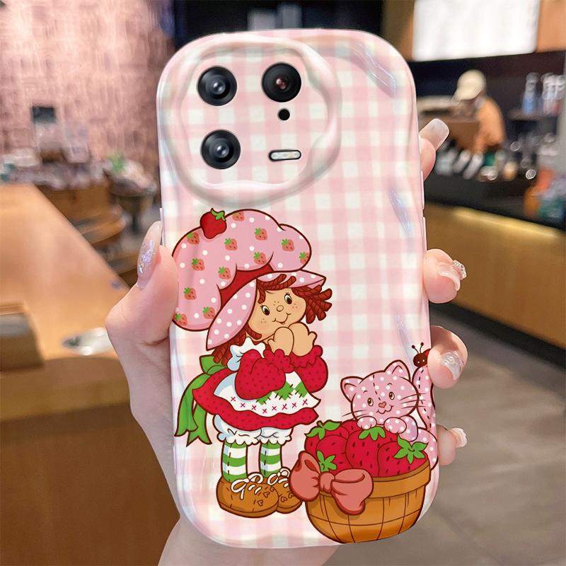 Lively Strawberry Girl Case for Xiaomi Mi 15 14T 13 Lite 12 Pro 12S 12X 11i 5G POCO X7 X6 X5 X4 GT X3 NFC F6 F5 F3 M6 Plus Cover