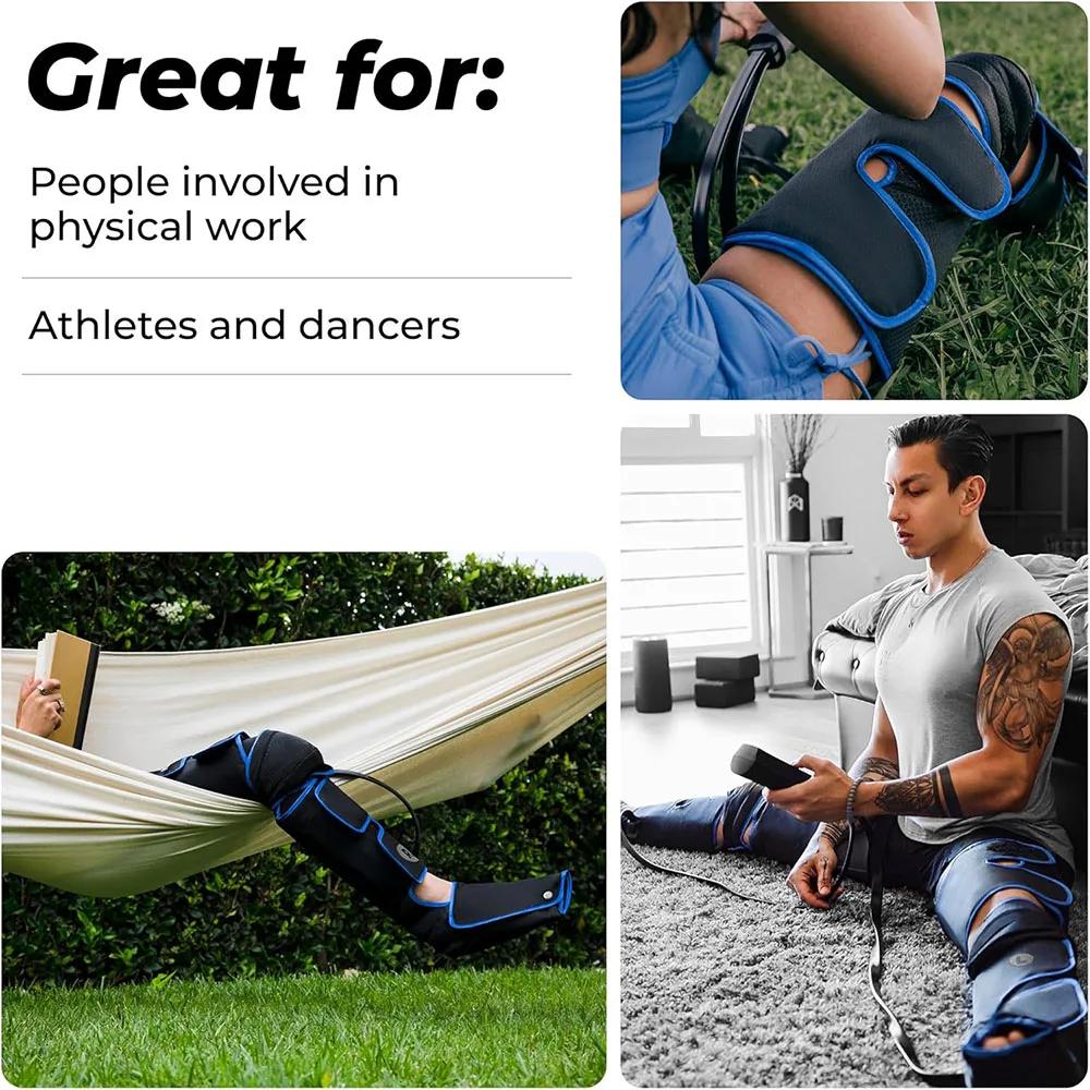 KO Electric Leg Muscle Relaxor With 6 Massage Modes Air Compression With Heating Function Leg Massager To Relax Muscles