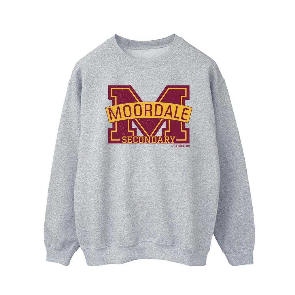 Netflix Mens Sex Education Moordale Cracked M Logo 2 Sweatshirt