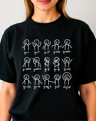 Funny Algebra Dance T-Shirt, Math Teacher Student Gift Graph Equation Gift Tee