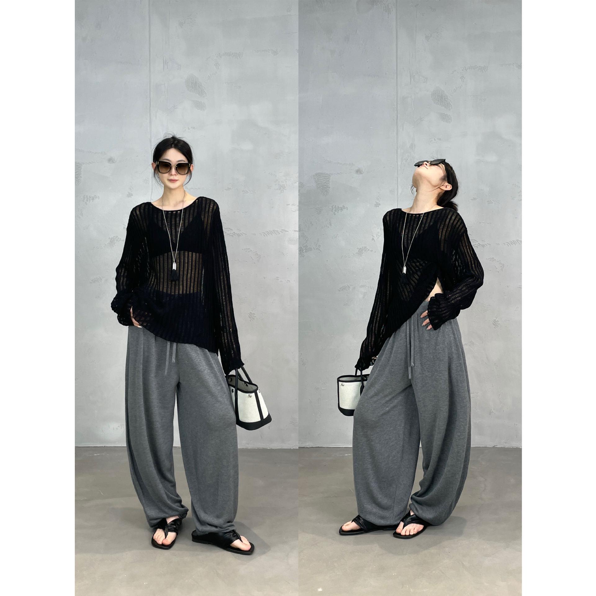 

Women s Triacetate Slimming Wide-Leg One-Piece Pants - Spring Edition Large