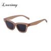 Fashion Cat Eye Sunglasses Women Men  Vintage 90S Rivet Tortoise Frame Yellow Lens Square Sun Glasses Shades Eyewear Female