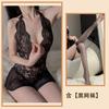 Sexy Lingerie Sexy Lace Uniform Temptation Hollow Open Onesie Women's Hot Pure Desire Pajama Set
