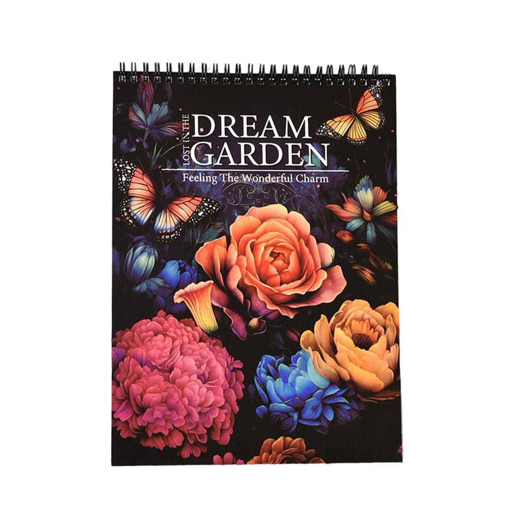 Creative Coloring Mandalas Art Activity Coloring Pages to Relax and Calm Spiral Bound Design Suitable for Children and Adults