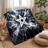 Morocco Football Printed Flannel Blanket Skin Friendly Warm Decorative Throw for Indoor Couch Bed Daily Use