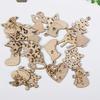 100pcs/set Christmas Wood Chips DIY Handicraft Accessories