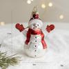Assorted Christmas Tree Hanging Ornaments Set - Santa and Snowman Creative Decorations for Holiday Party
