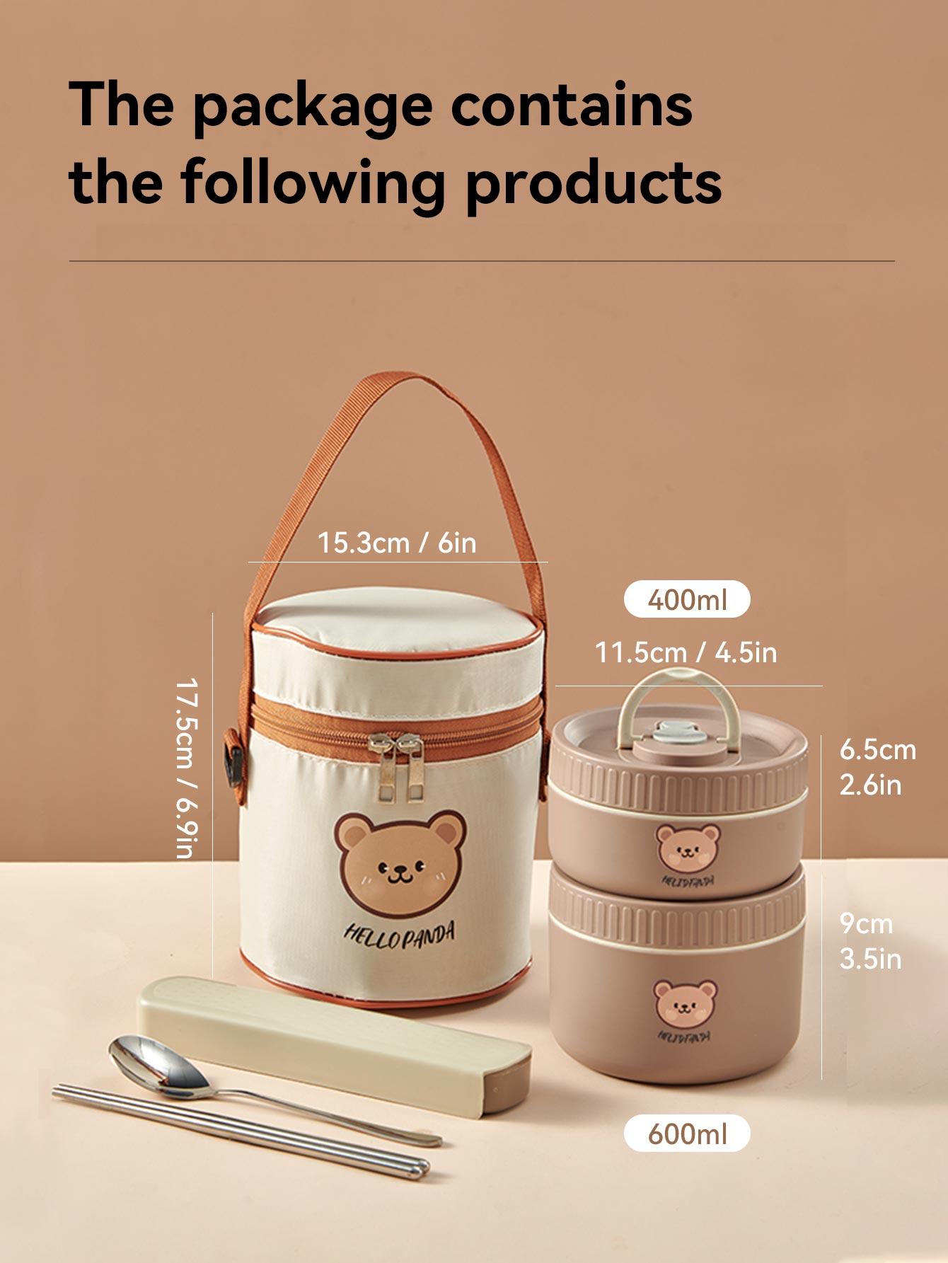 

Изолированный ланч-бокс бенто с посудой, подходит для микроволновой печи, портативный, контейнер для хранения продуктов из нержавеющей стали 304, штабелируемый