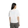 Calvin Klein Solid Color Logo Print Knot Short Sleeve T-Shirt Women Tops White J221109-YAF