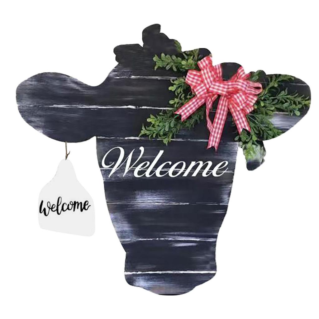 Cow Head Door Hanger with Ear Home Door Decor Enhance Festival Atmosphere Home Ornament Supplies