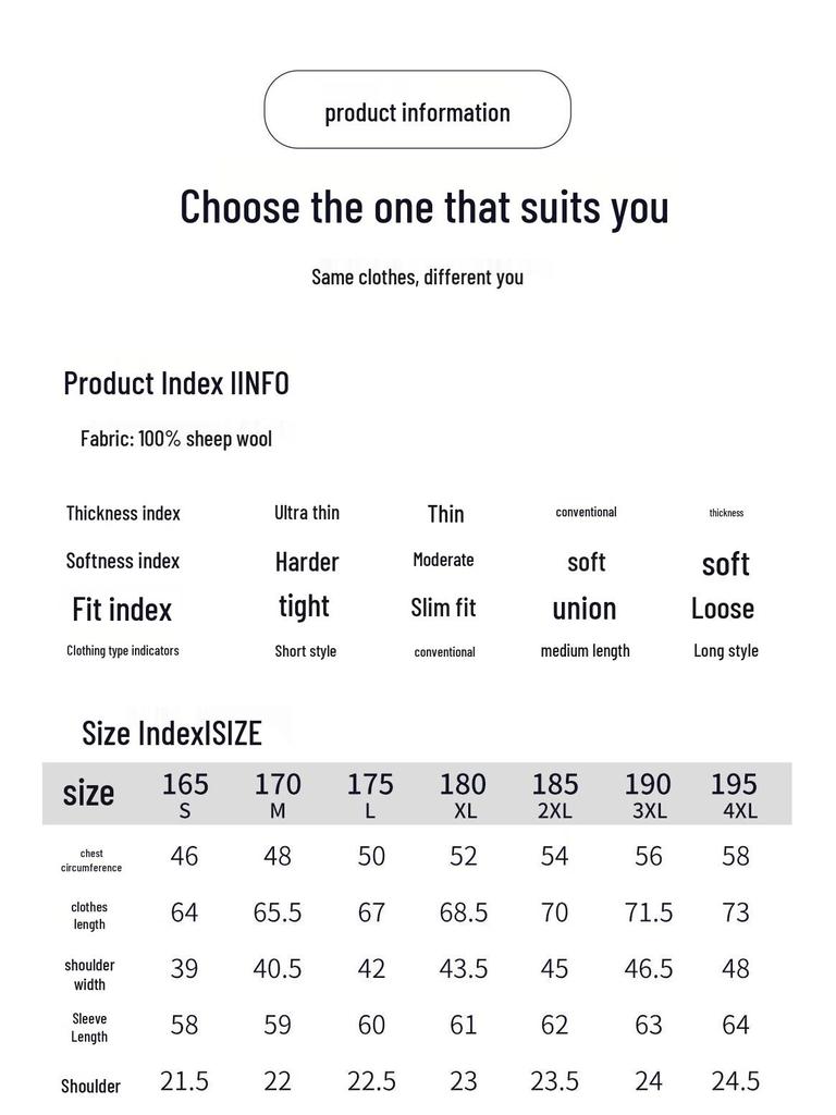 Hengyuanxiang Men's Lightweight Fine Wool Pullover Sweater